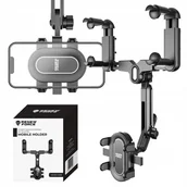 Uchwyty samochodowe do telefonów - MEGA Uchwyt Samochodowy na Telefon LUSTERKO WSTECZNE do Samochodu Obrotowy MOB-HD8 - miniaturka - grafika 1