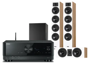 Kino domowe Yamaha RX-V4A (czarny) + Diva 6 + 7 (dąb) + BASSO 880 (czarny) - Kino domowe - miniaturka - grafika 1