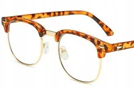 Okulary korekcyjne, oprawki, szkła - OKULARY KOREKCYJNE NERD nerdy retro PLUSY +1.75 - miniaturka - grafika 1