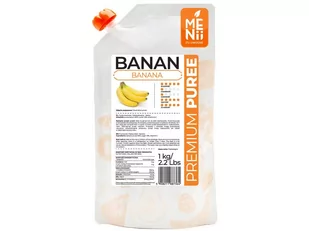 Puree Banan premium Menii 1 kg - Koncentraty warzywne, przeciery - miniaturka - grafika 1