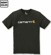 Koszulki męskie - Carhartt Koszulka Carhartt Core Logo T-Shirt Peat - miniaturka - grafika 1