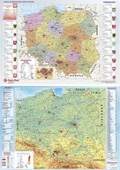 Podkładki na biurko - Podkład dwustronny z mapą Polski - Panta Plast - miniaturka - grafika 1