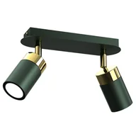 Lampy ścienne - Milagro Lampa sufitowa JOKER GREEN/GOLD 2xGU10 MLP7718 - miniaturka - grafika 1