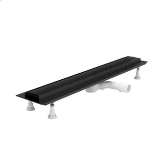 Odpływ liniowy prysznicowy Harmony 832 mm czarny Schedpol - Odpływy liniowe - miniaturka - grafika 1