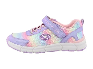 TOM TAILOR Sneakersy dla chłopców i dziewczynek, 6370250015, kolor bzu, różowo-wielokolorowe, 26 EU, Liliowa róża Multi, 26 EU - Buty dla chłopców - miniaturka - grafika 1
