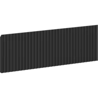 Fronty meblowe - Mexen Rivel front ryflowany do korpusu szafki łazienkowej 60 x 20 cm, czarny mat - 91A20-0600-235-1-71 - miniaturka - grafika 1