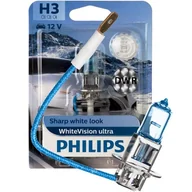 Żarówki samochodowe - Żarówka halogenowa PHILIPS WhiteVision ultra H3 12V 55W - miniaturka - grafika 1