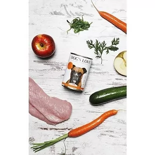 DOG'S LOVE Pute - indyk z jabłkami, cukinią 6x800g - Mokra karma dla psów - miniaturka - grafika 4