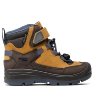Buty dla chłopców - Trapery Keen Redwood Mid Wp 1023882 Brązowy - miniaturka - grafika 1