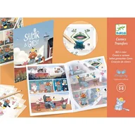 Zabawki kreatywne - Djeco Zestaw kalkomanii - komiks ŻEGLARZ& GIPSY DJ09559 - miniaturka - grafika 1
