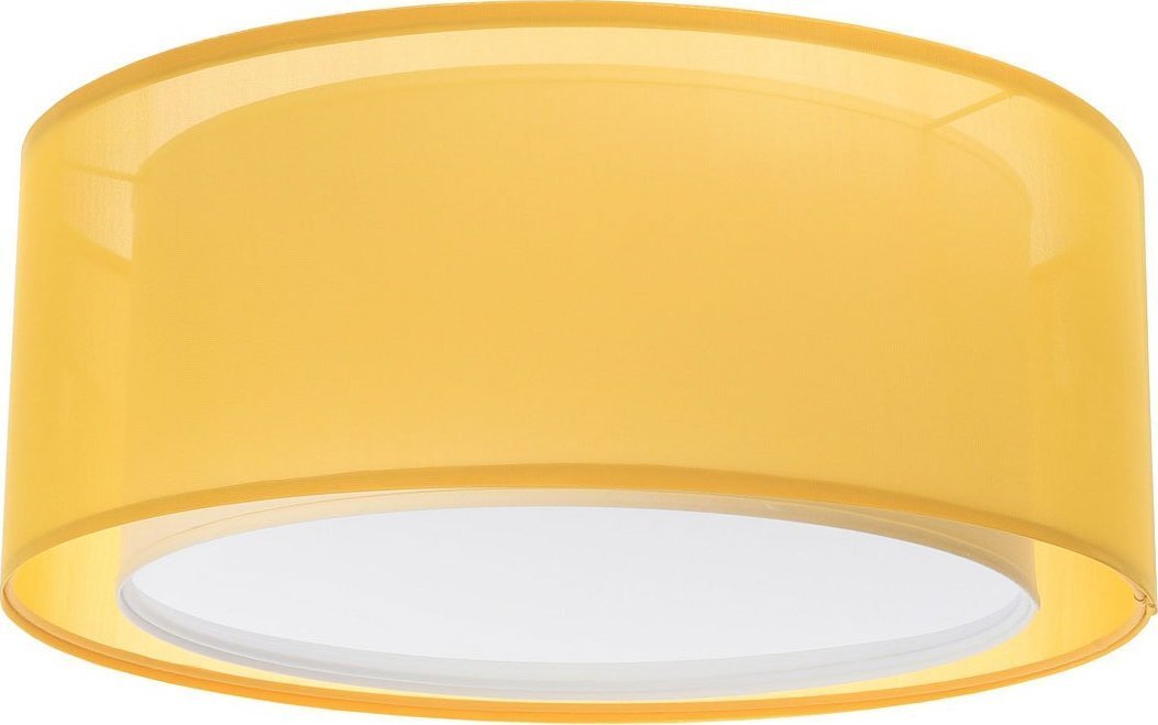 Lampa sufitowa Lumes Żółty nowoczesny plafon sufitowy nad stół - S437-Estera