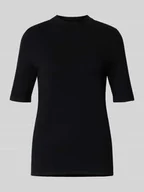 Swetry damskie - Koszula z dzianiny ze stójką - miniaturka - grafika 1