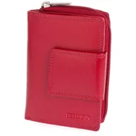 Portfele - Portfel damski skórzany z lakierowaną wstawką Bellugio - ciemnoczerwony - miniaturka - grafika 1