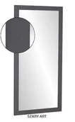Lustra - Lustro Profilmat w ramie GRAFITOWY, SZARY ART 70x50 PREMIUM - miniaturka - grafika 1