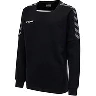 Bluzy dla chłopców - Hummel hmlAUTHENTIC KIDS TRAINING SWEAT bluza chłopięca, czarno-biała, 140 - miniaturka - grafika 1