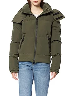 Superdry Damska kurtka Code Everest Bomber, Dark Moss, XS - Kurtki damskie - miniaturka - grafika 1