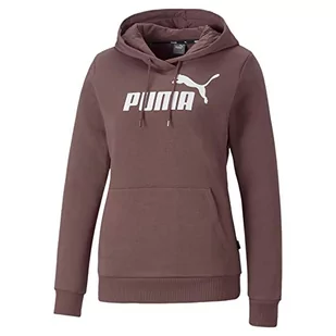 PUMA Damska bluza z kapturem ESS logo FL (S) bluza, fioletowa (Dusty Plum), XS, Fioletowy (Dusty Plum), XS - Bluzy damskie - miniaturka - grafika 1