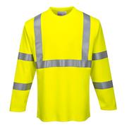 Odzież robocza - PORTWEST FR96 Trudnopalny t-shirt ostrzegawczy z długimi rękawami - miniaturka - grafika 1