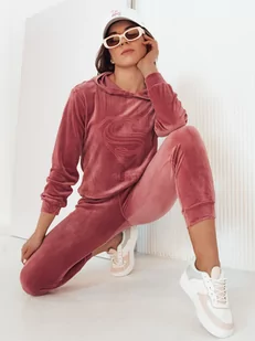 Różowy dres welurowy damski Vogue Velour Dstreet AY0877-L/XL - Dresy damskie - miniaturka - grafika 1