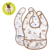 Śliniaki i fartuszki - Lassig Zestaw śliniaków wodoodpornych 6 m+ Little Mateys royal blue - miniaturka - grafika 1