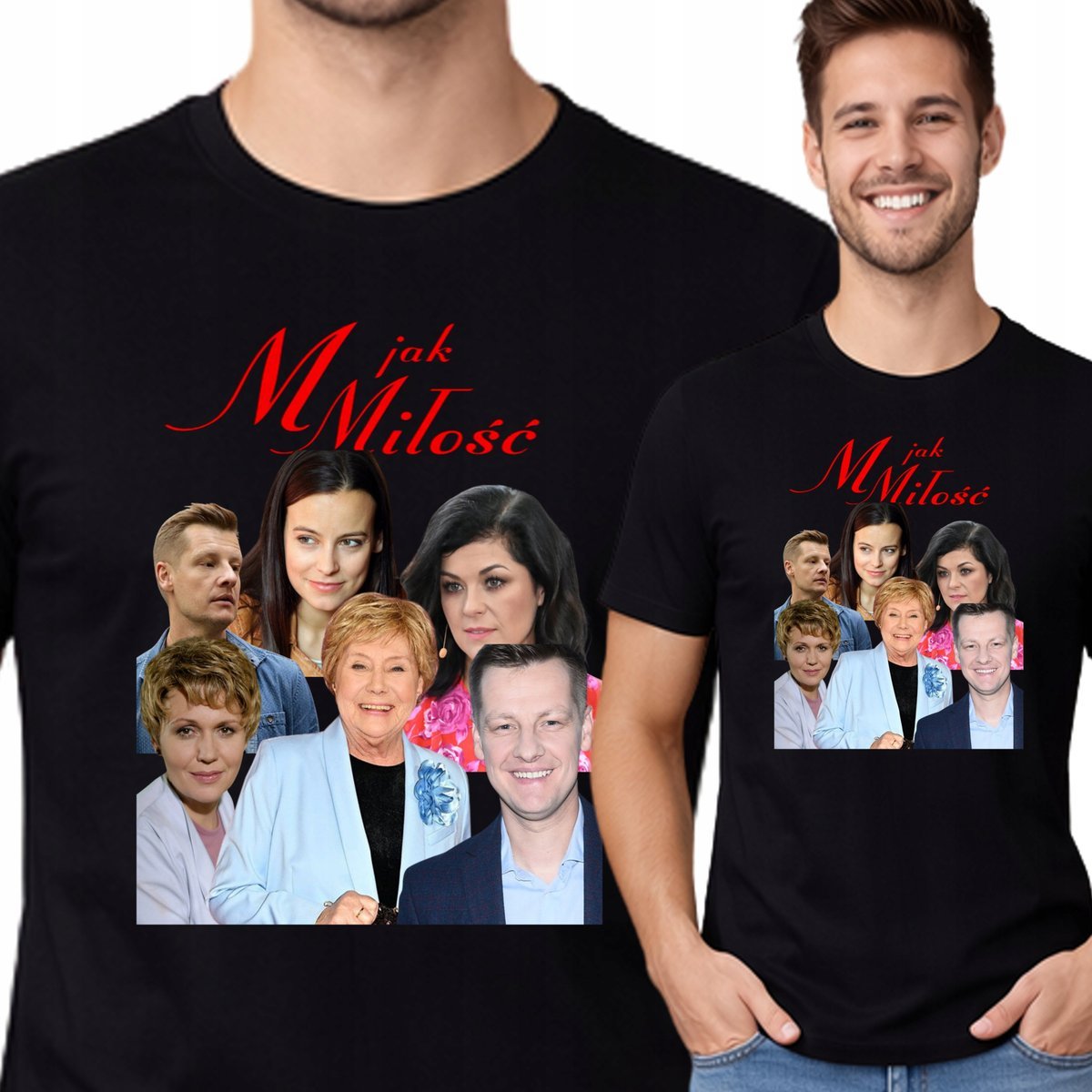 Koszulka M Jak Miłość T-Shirt Dla Fana Serialu Prezent S P400 CZARNA