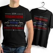 Koszulki męskie - T-Shirt czarny Dla Trenera Na Prezent z Dowolnym Nadrukiem Zdjęciem - miniaturka - grafika 1