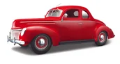 Samochody i pojazdy dla dzieci - Maisto, model kolekcjonerski Ford Deluxe Coupe 1939 Czerwony 1/18 - miniaturka - grafika 1