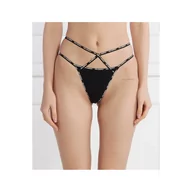 Majtki damskie - Karl Lagerfeld Figi brazylijskie mini logo strappy brief - miniaturka - grafika 1
