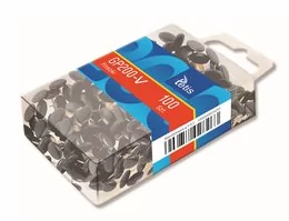 Tetis Pinezki czarne 100szt p12 GP200-V - Artykuły biurowe - miniaturka - grafika 1