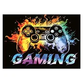 Podkładki na biurko - MATA GAMINGOWA OCHRONNA DYWAN CHODNIK POD FOTEL KRZESŁO DLA GRACZY 60x90 CM - miniaturka - grafika 1