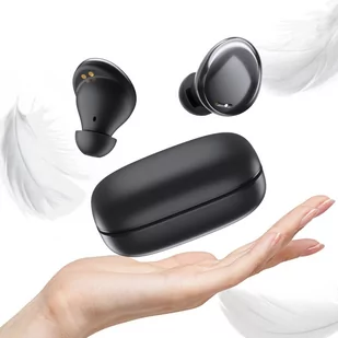 Słuchawki bezprzewodowe dokanałowe BLUETOOTH 5.0 Buds Super Air SPORTOWE Czarne IPX8 - Słuchawki - miniaturka - grafika 1