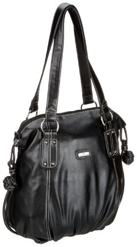 TOM TAILOR Acc Crystal 10814 damska torba z uszami, 23 x 10 x 32 cm (szer. x wys. x głęb.), czarny - czarny, 60 - jeden rozmiar