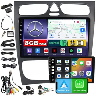 Radio samochodowe NCS ZQ9 MERCEDES-BENZ W203 2000-2007 Android 8GB LTE - Radia samochodowe - miniaturka - grafika 1