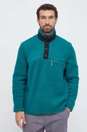 Bluzy męskie - Peak Performance bluza sportowa kolor zielony gładka - miniaturka - grafika 1