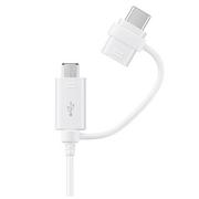 Kable komputerowe i do monitorów - Samsung Combo Cable USB-C & micro USB biały (EP-DG930DWEGWW) - miniaturka - grafika 1