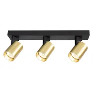 Lampy sufitowe - Listwa sufitowa ze złotymi tubami na przegubach ML0683 z serii VOLF - miniaturka - grafika 1