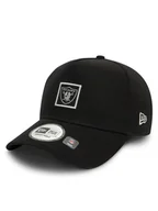 Czapki męskie - New Era Czapka z daszkiem Las Vegas Raiders Metallic Patch 9FORTY E-Frame 60580709 Czarny - miniaturka - grafika 1