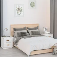 Szafki nocne - vidaXL Szafki nocne 2 szt. Biała sosna 40x34x45 cm - Stolik nocny - Szafki nocne - Szafa - Szafka nocna - miniaturka - grafika 1