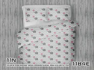 Pościel dla dzieci - Pościel 100x135 Słoniki szare zygzak biały parasol różowy - miniaturka - grafika 1