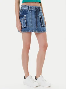 Guess Spódnica jeansowa W5YD0L D5R01 Niebieski Regular Fit - Spódnice - miniaturka - grafika 1