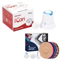 Glukometry i akcesoria dla diabetyków - Sensor do monitorowania glikemii na 15 dni iCAN i3 CGM z plastrami ochronnymi CureTape Sensor Patches - miniaturka - grafika 1