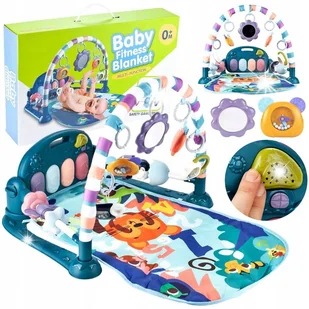 DUŻA MATA EDUKACYJNA Z PIANINKIEM Interaktywna Dla Maluszka z Zabawkami - Maty edukacyjne - miniaturka - grafika 1