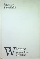 Poezja - Wiersze poprzednie i ostatnie - miniaturka - grafika 1