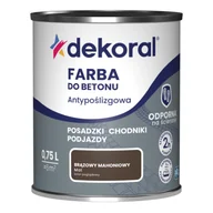 Emalie - Dekoral Farba do betonu Akrylit B brązowy mahoniowy 0,75 l - miniaturka - grafika 1