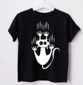 Koszulki dla dziewczynek - koszulka dla kociary - miniaturka - grafika 1