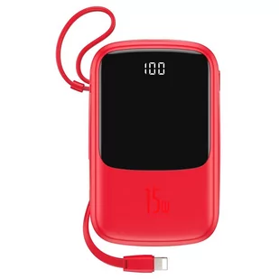 Baseus Q pow PPQD-B09 10000mAh Czerwony - Powerbanki - miniaturka - grafika 2