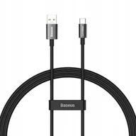 Kable USB - BASEUS SUPERIOR SERIES KABEL SUPERVOOC USB-A DO USB-C 65W 1M CZARNY - miniaturka - grafika 1