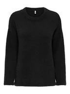 Swetry damskie - ONLY Sweter w kolorze czarnym - miniaturka - grafika 1