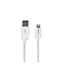 Kable USB - StarTech Kabel USB1 m LIGHTNING TO USB CABLE - USBLT1MW - miniaturka - grafika 1