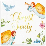Dewocjonalia - Serwetki na Chrzest Święty ANIOŁY - 10 sztuk - miniaturka - grafika 1